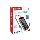 Promate 8-in 1 100W Multiport USB-C Hub [BO] - وصلة تايب سي - 8 في 1 - لاجهزة الايباد برو والماك بوك - متعددة الاستخدام - كفالة 12 شهر