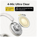 UGREEN Studio Max2 USB-C AI Call Noise Reduction Headphones - Light Gray [b] - سماعة رأس بلوتوث - يوجرين - خاصيه عزل الضوضاء - كفالة 12 شهر