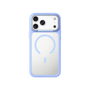 Levelo Tapa Magsafe Matte TPU+PC Case For iPhone 18 Pro/ Pro Max – Light Blue - كفر حماية عالية - ماغ سيف - سلسلة ايفون 18 - ليفيلو