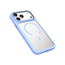 Levelo Tapa Magsafe Matte TPU+PC Case For iPhone 18 Pro/ Pro Max – Light Blue - كفر حماية عالية - ماغ سيف - سلسلة ايفون 18 - ليفيلو