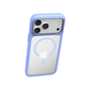 Levelo Tapa Magsafe Matte TPU+PC Case For iPhone 18 Pro/ Pro Max – Light Blue - كفر حماية عالية - ماغ سيف - سلسلة ايفون 18 - ليفيلو