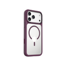 Levelo Tapa Magsafe Matte TPU+PC Case For iPhone 18 Pro/Pro Max – burgundy - كفر حماية عالية - ماغ سيف - سلسلة ايفون 18 - ليفلو