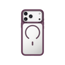 Levelo Tapa Magsafe Matte TPU+PC Case For iPhone 18 Pro/Pro Max – burgundy - كفر حماية عالية - ماغ سيف - سلسلة ايفون 18 - ليفلو