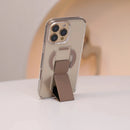 Snap Grip with Magsafe Strong Magnetic Clear Case - Desert gold [H] كفر حماية -ماغ سيف - ماسكه وستاند بالطول والعرض - مغناطيس - شفاف