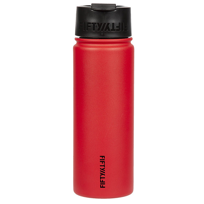 Fifty Fifty Vacuum Insulated Bottle Flip Lid 591ML (Red) [C] - مطارة حافظة للحرارة