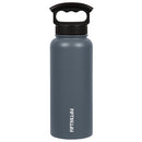 Fifty Fifty Vacuum Insulated Bottle 3 Finger Lid 1L (Slate Grey) [C] - مطارة حافظة للحرارة + مسكه