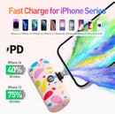 iWalk Link Me Plus Pocket Battery 4800 mAh for iPhone - Pink Bubble [BU] - بطارية متنقلة - مع شاحن ايفون - كفالة 24 شهر