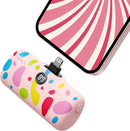 iWalk Link Me Plus Pocket Battery 4800 mAh for iPhone - Pink Bubble [BU] - بطارية متنقلة - مع شاحن ايفون - كفالة 24 شهر