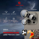 Liberty Guard Camera Lens With Installation Kit 16Pro/ProMax -  Titanium - حماية لعدسة كاميرا الهاتف - حبات