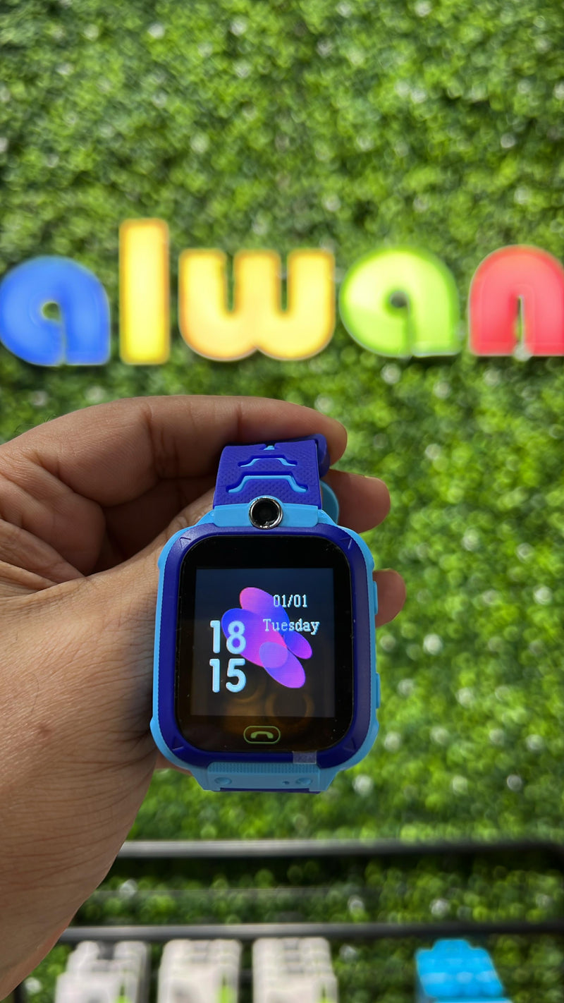 Smart Watch for Kids - Blue - [H] ساعة ذكية للأطفال  - تدعم شريحة الاتصال والتتبع
