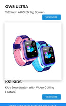 Smart Watch for Kids - Blue - [H] ساعة ذكية للأطفال  - تدعم شريحة الاتصال والتتبع
