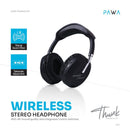 PAWA Thunk Wireless Stereo Headphone - Black [O] - سماعة رأس بلوتوث - باوا - كفالة 24 شهر