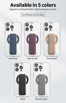 Snap Grip with Magsafe Strong Magnetic Clear Case [H] كفر حماية -ماغ سيف - ماسكه وستاند بالطول والعرض - مغناطيس - شفاف