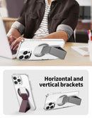 Snap Grip with Magsafe Strong Magnetic Clear Case [H] كفر حماية -ماغ سيف - ماسكه وستاند بالطول والعرض - مغناطيس - شفاف