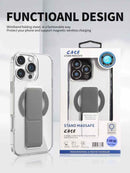 Snap Grip with Magsafe Strong Magnetic Clear Case [H] كفر حماية -ماغ سيف - ماسكه وستاند بالطول والعرض - مغناطيس - شفاف