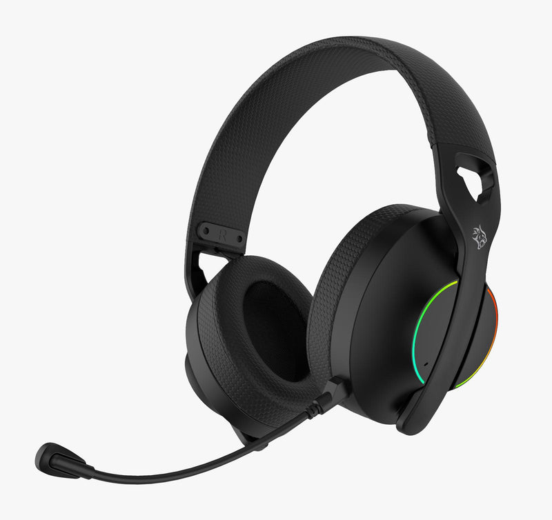 Porodo Gaming Triple-Mode Gaming Headphone سماعة رأس بورودو - مناسبة لألعاب الفيديو قيمز - مع اضاءة جانبية - كفالة 12 شهر