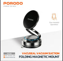 Porodo Vacuseal Magsafe Magnetic Mount - Black [O] - ستاند سيارة مناسب لجميع انواع الاجهزة - دوران 360 درجة - ماغ سيف - بورودو
