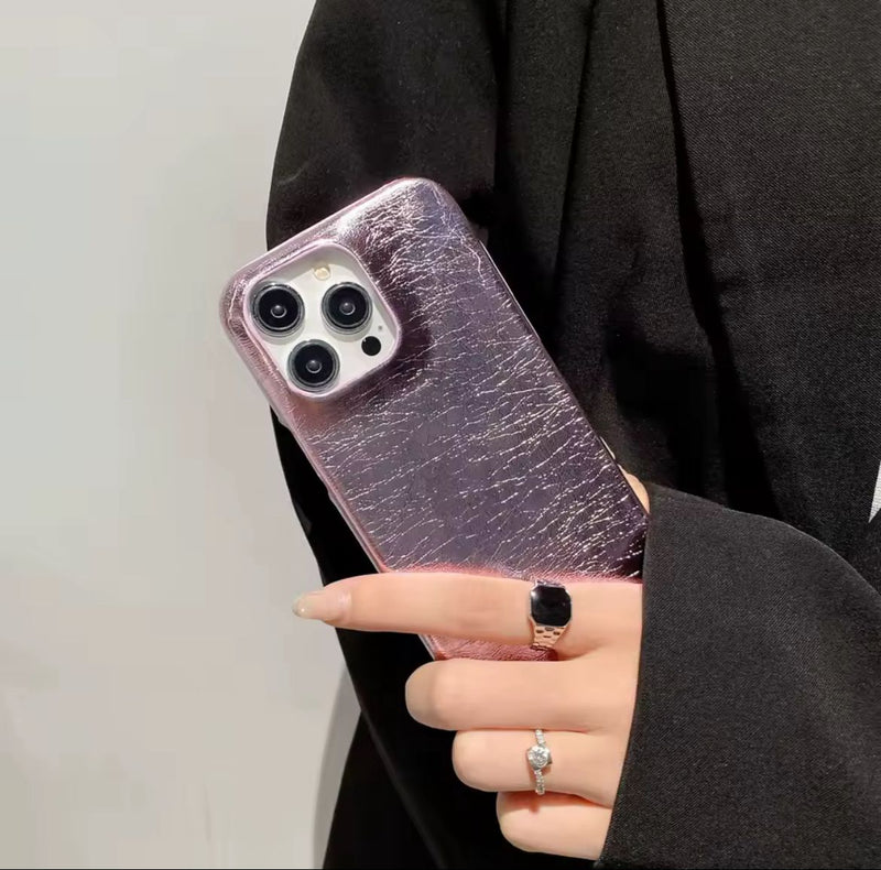 Noufa Glitter Case - Rose gold - كفر جليتر يمكنكم اختيار احرف للطباعه على الكفر - سيتم التواصل معكم بعد الطلب - لتحديد الكلمات والالوان