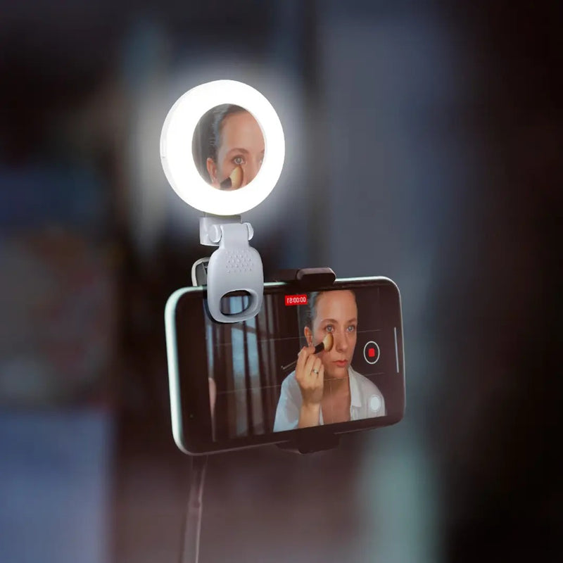 Porodo Lifestyle Clip-On Mirror Fill Light - اضاءة - للتصوير - متوافقة مع جميع الاجهزة