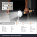 Porodo Lifestyle Birch 300 Wooden LED Flashlight [O]- كشاف يدوي خشبي - قوة 300 لومين - كفالة 24 شهر