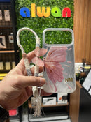 Noufa - Butterfly Case + Strap 🦋 - كفر  + خيط علاقة + طباعة احرف من اختياركم