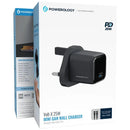 Powerology Volt-X 25W Mini Gan Wall Charger Charger Mini Gan 25W With C to Lightning Cable [O] - شاحن حائط تايب سي - سلك شحن ايفون - باورولوجي - قوة 25 واط - كفالة 12 شهر