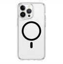 Clear Case with MagSafe - Black - كفر ايفون مع ماغ سيف - شفاف