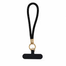 Black with gold Lanyard / With Clear Case - خيط علاقة قصير - يمكنكم اختياره فقط او مع كفر شفاف