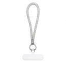 White silver Lanyard / With Clear Case - خيط علاقة قصير - يمكنكم اختياره فقط او مع كفر شفاف
