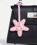 Pink Sea Star bag charm - Handmade - علاقة - جنطة - صناعه يدوية