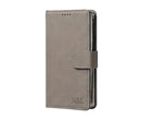 DUCIS Hivo Series Leather Wallet Case Samsung Z Fold 7/8/8 Ultra - Gray [H] - كفر جلد مع محفظة - حماية عالية