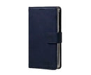 DUCIS Hivo Series Leather Wallet Case Samsung Z Fold 7/8/8 Ultra - Dark Blue [H] - كفر جلد مع محفظة - حماية عالية