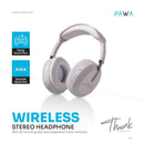 PAWA Thunk Wireless Stereo Headphone - white  - سماعة رأس بلوتوث - باوا - كفالة 24 شهر
