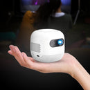 Powerology Mini Beam Portable Projector with Up to 200 Inches Screen Size, 8700mAh Battery Capacity, Up to 3 Hours Working Time [O] - بروجكتور متنقل - ميني - بطارية تدوم حتى 3 ساعات - كفالة 12 شهر