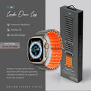 Lagos Premium Soft Silicon Straps - Grey Orange - سير ساعه أبل واتش