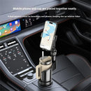 Yesido 2 in 1 Car Cup Holder Phone Mount Adjustable 4.7-7.2 Inch Cellphone Bracket [H] - ستاند سيارة - القاعدة مكان الكوب + - حامل كوب - ذراع طويل