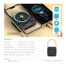 PAWA Mag Mini Magsafe Powerbank 10000mAh Black [O]- بطارية متنقلة - باوا - سعة 10000 + تايب سي - مع ماغ سيف - كفالة 24 شهر