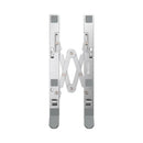 Yesido LP07 Portable Aluminum Alloy Fold Stand Tablet Laptop Holder - Silver - ستاند مكتبي - عالي الجودة - لجميع انواع الاب توب و التابلت و الايباد