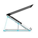 Yesido LP07 Portable Aluminum Alloy Fold Stand Tablet Laptop Holder - Silver - ستاند مكتبي - عالي الجودة - لجميع انواع الاب توب و التابلت و الايباد