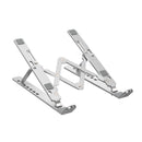 Yesido LP07 Portable Aluminum Alloy Fold Stand Tablet Laptop Holder - Silver - ستاند مكتبي - عالي الجودة - لجميع انواع الاب توب و التابلت و الايباد