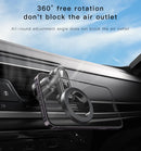 Yesido C157 Magsafe Metal Magnetic Car Phone Stand – Black - ستاند سيارة - فتحة تكييف - ماغ سيف - دوران 360 درجه - مناسب لجميع انواع الاجهزة