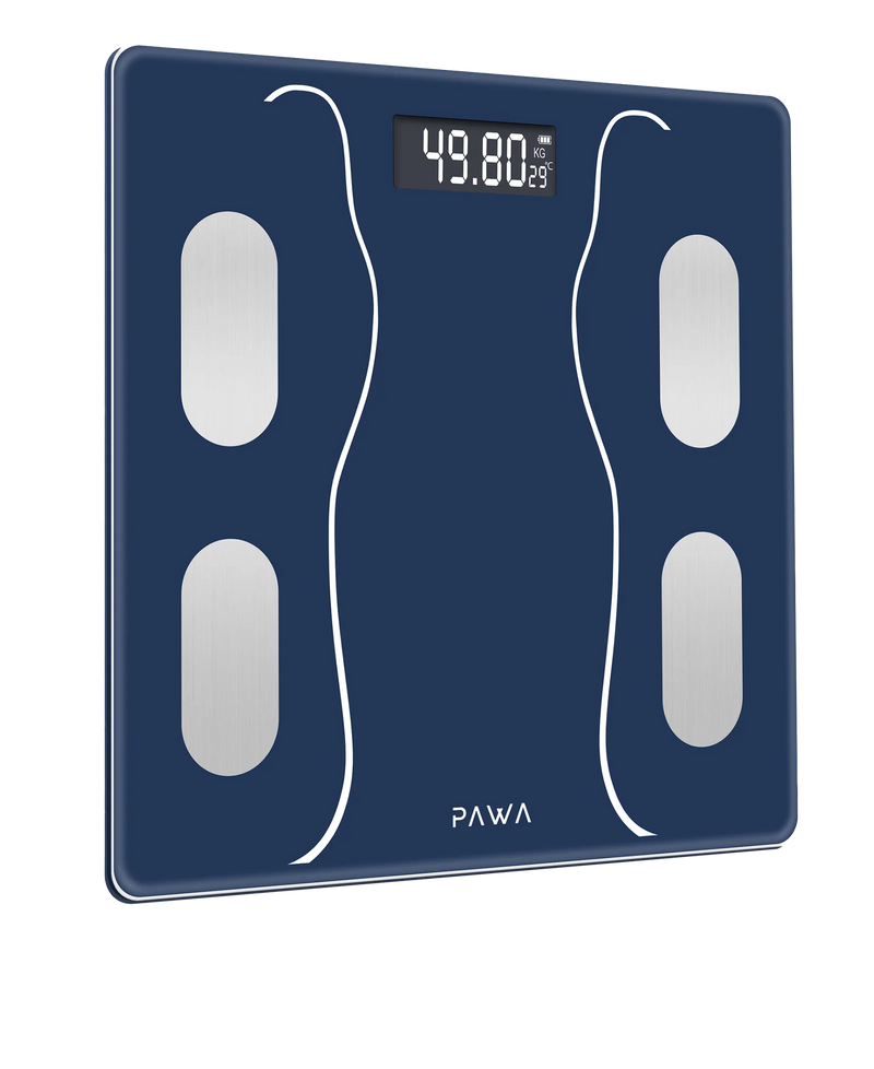 Pawa Smart Body Scale with Body Analysis APP - Blue [O]- ميزان ذكي - كفالة 24 شهر