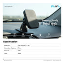 Pawa Mini Magnetic Phone Holder-Black - ستاند سيارة مناسب لجميع انواع الاجهزة - قاعدة لزق