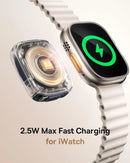 Baseus 100W Retractable Fast Charging Cable with Built-in Apple Watch Wireless Charger - Black [D]  - سلك شحن تايب سي + شحن ساعة ابل - 100 واط