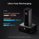 EcoFlow RAPID Pro Power Bank (20,000mAh, 230W, 100W Built-in Cable) - Silver [D] بطارية متنقلة - بيسوس - سعة 20000 - عدد سلك شاحن تايب سي - شاشة رقميه - قوة 230 واط - كفالة 24 شهر