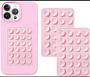 Double Side Silicone Suction Pad for Mobile Phone  Baby Pink [H] مسكة سيليكون - شفط - لجميع انواع الأجهزة