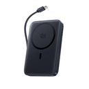 Baseus PicoGo AM61 Qi2.2 Magnetic Power Bank with Detachable Cable 10000mAh 45W - Cosmic Black [D] - بطارية متنقلة - بيسوس - سعة 10000 - سلك شحن تايب سي قوة 45 واط + ماق سيف قوة 25 واط - كفالة 24 شهر