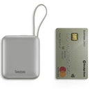 Bazic Fusion 3in1 PowerBank 10000mAh USB-C/Lightning -  Vanilla [B]- بطارية متنقلة - بيزك - قوة 10000 - سلك شاحن أيفون + تايب سي - 1 منفذ تايب سي - شاشة رقمية - كفالة 24 شهر