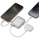Bazic Fusion 3in1 PowerBank 10000mAh USB-C/Lightning -  Vanilla [B]- بطارية متنقلة - بيزك - قوة 10000 - سلك شاحن أيفون + تايب سي - 1 منفذ تايب سي - شاشة رقمية - كفالة 24 شهر