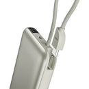 Bazic Fusion MagSafe PowerBank 10000mAh med USB-C Kabel - Vanilla - بطارية متنقلة - بيزك - قوة 10000 -  تايب سي - 1 منفذ تايب سي - ماق سيف - شاشة رقمية - كفالة 24 شه